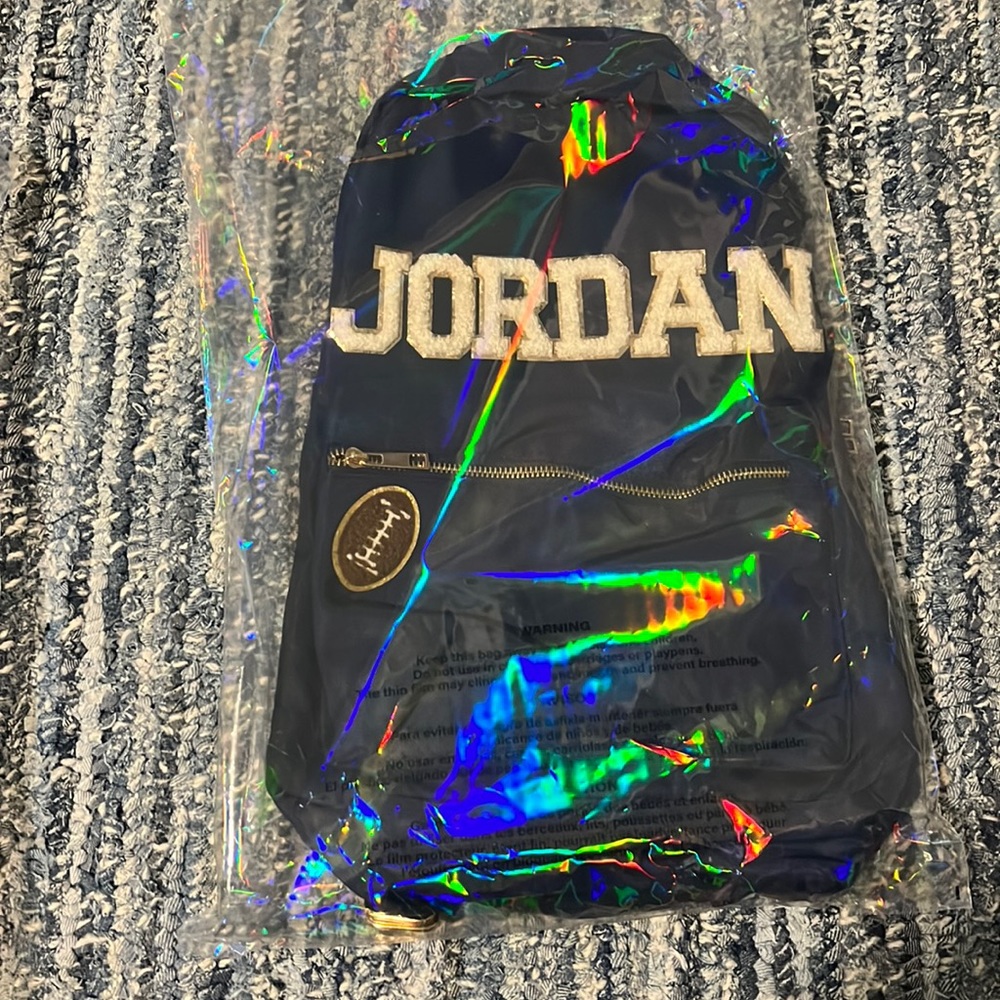 Personalized JORDAN backpack with football